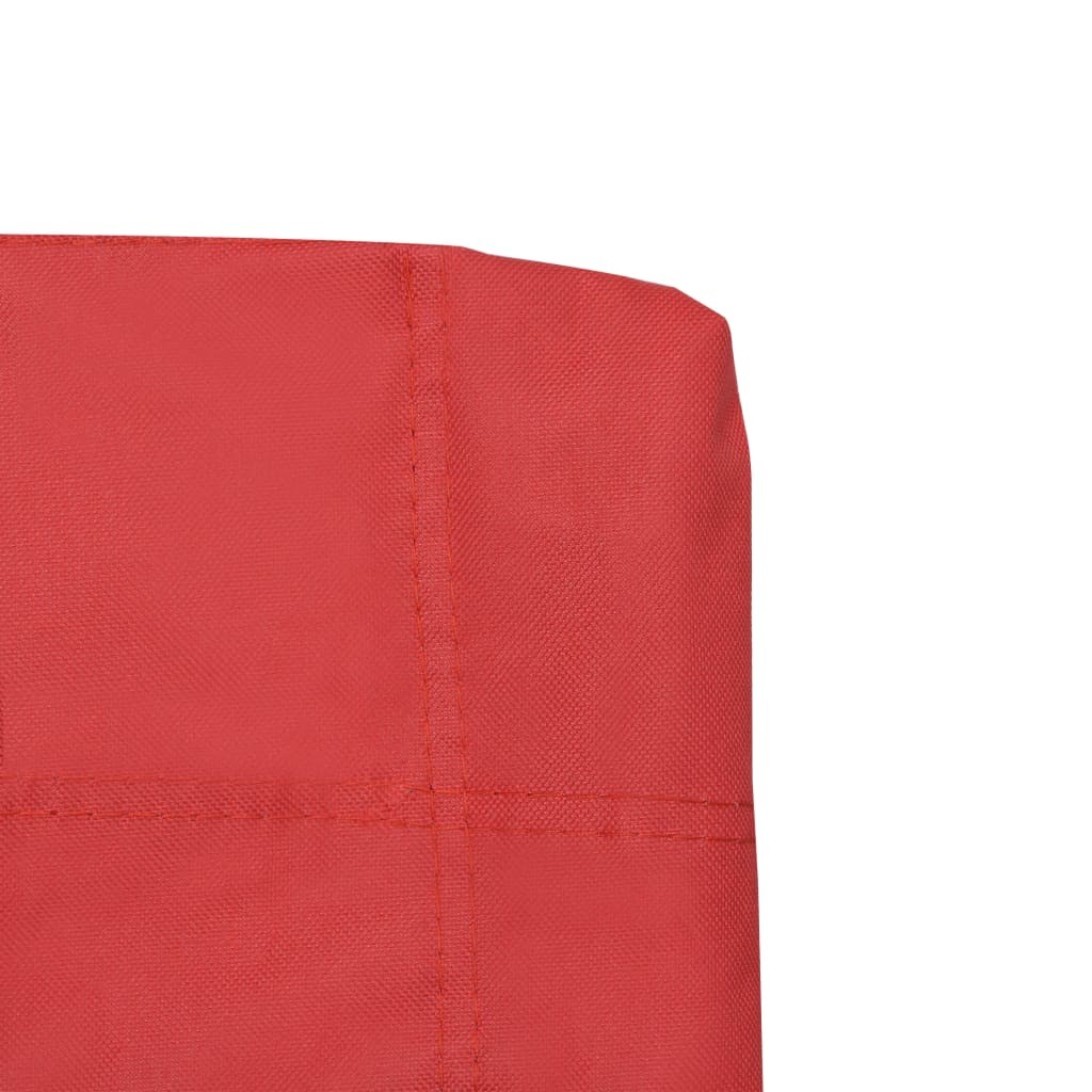 Foldable Camping Chairs 2 pcs Red